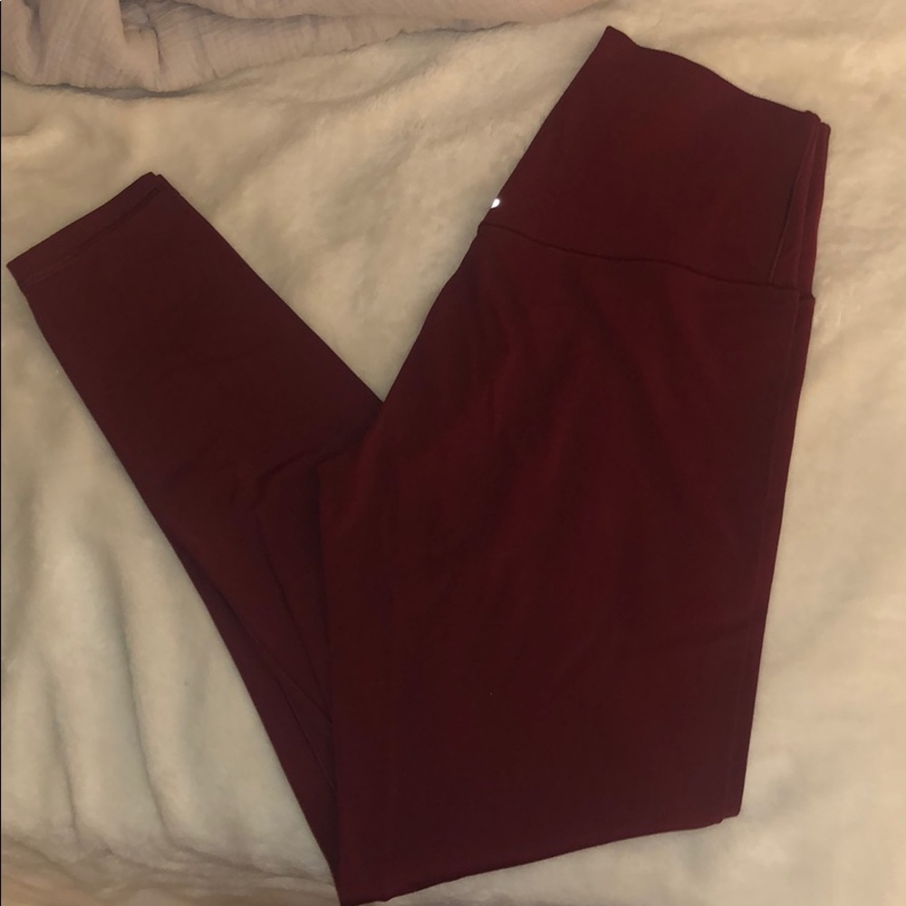 Maroon Aerie Leggings